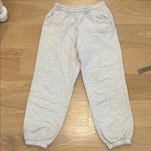 GAP Kids Heather Gray Elastic Waist Jogger Pants